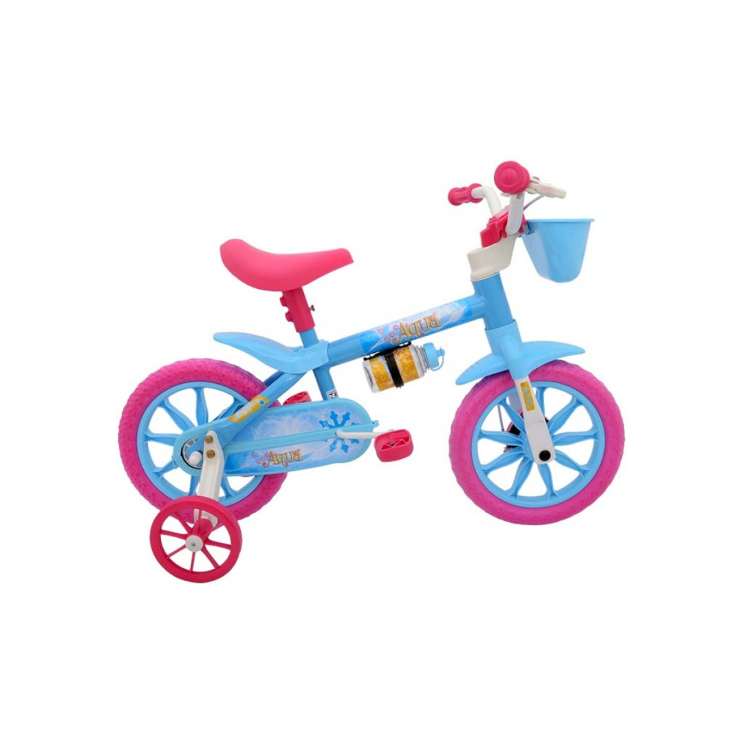 Bicicleta Infantil Cairu Aqua2 Aro 12 Feminina Rosa/Azul