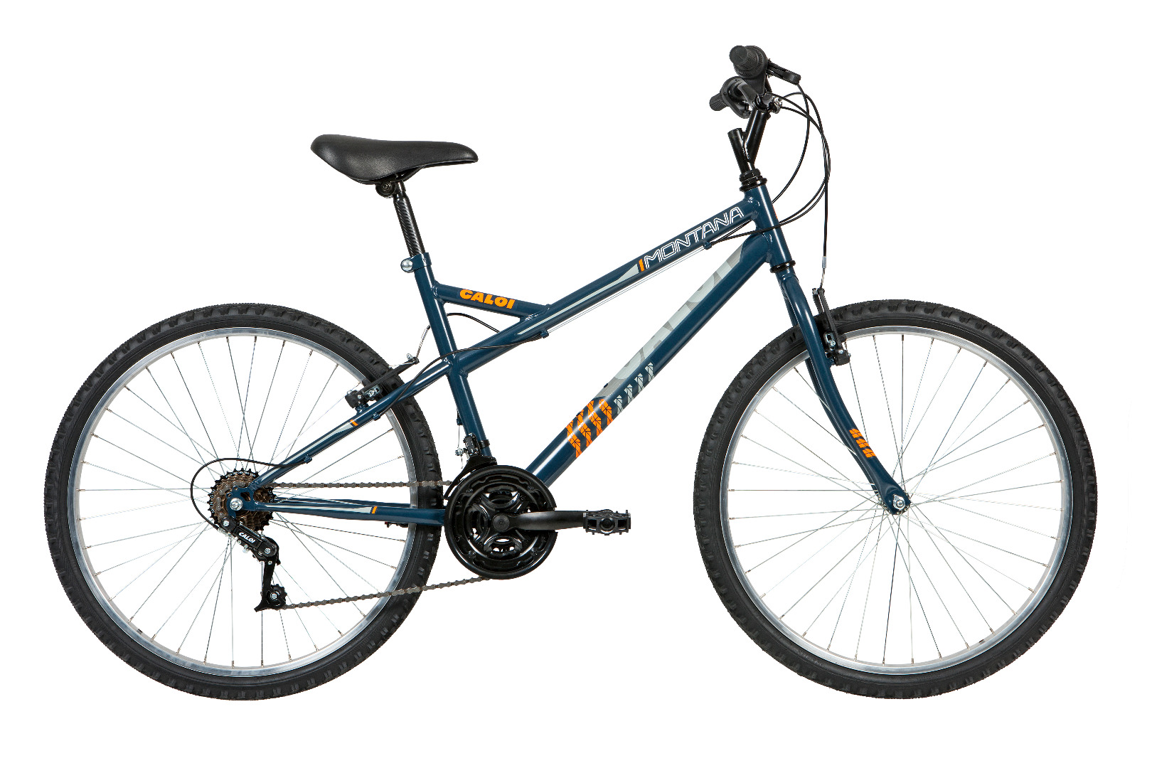 Bicicleta Caloi Montana Aro 26 21 Marchas MTB - Chumbo | Credimóveis ...