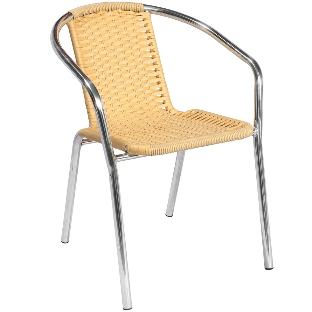 Cadeira Alegro Móveis Ref-99 para Jardim/Área Externa Alumínio Fibra sintética Marfin