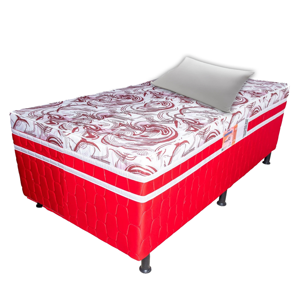 Cama Box De Solteiro Anatomic Diamante Vermelha Gr tis 1 Travesseiro cama-box-de-solteiro-anatomic-diamante-vermelha-gr-tis-1-travesseiro