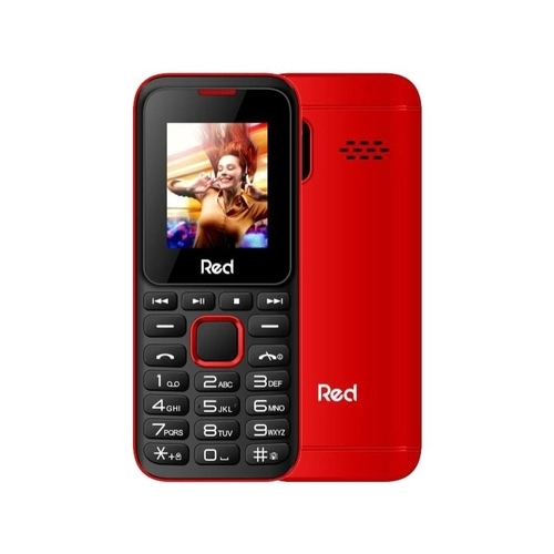 Celular Red Mobile Fit Music II M011G Preto/Vermelho Tela 1.8 Câmera VGA Expansível até 8GB