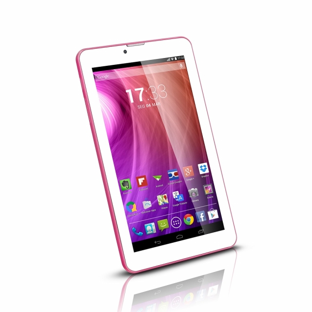 Tablet M7I-3G Quad 8GB Tela 7, GPS, Rosa, Multilaser - NB246