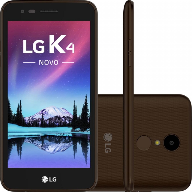Smartphone LG K4 NOVO Dual Chip Android 6.0 Marshmallow Tela 5 Quadcore 8GB 4G Câmera 8MP - Marrom