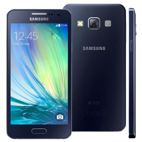 Celular Smartphone Samsung Galaxy A3 4G Duos A300M Preto com Dual Chip, Tela 4.5