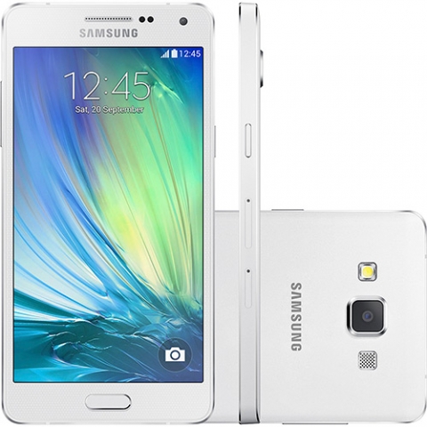 Celular Smartphone Samsung Galaxy A5 Dual Chip Desbloqueado Android 4.4 Tela 5 16GB 4G Câmera 13MP Branco