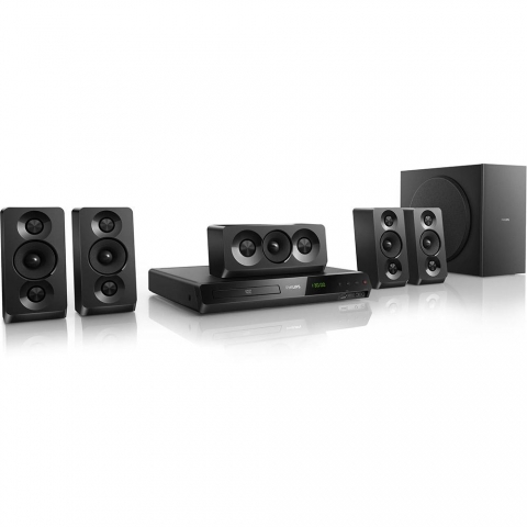 Home Theater Philips HTD5520X/78 5.1 Canais 1000W RMS com DVD