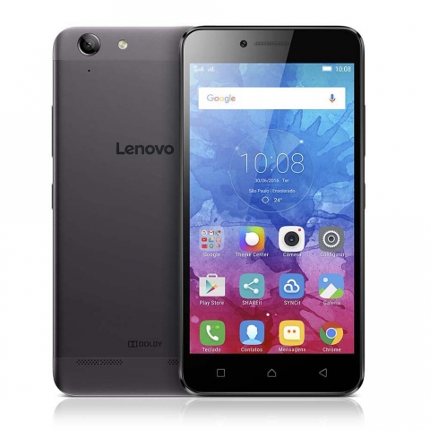 Smartphone Lenovo Vibe K5 Grafite com 16GB, Tela 5, Câmera 13MP, 4G, Dual Chip, Android 5.1 e Processador Qualcomm Octa-Core