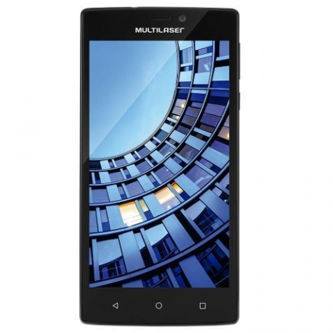 Smartphone Multilaser MS60, Quad Core, Android, Tela 5,5 , 16GB, 13MP, 4G Desbloqueado Preto