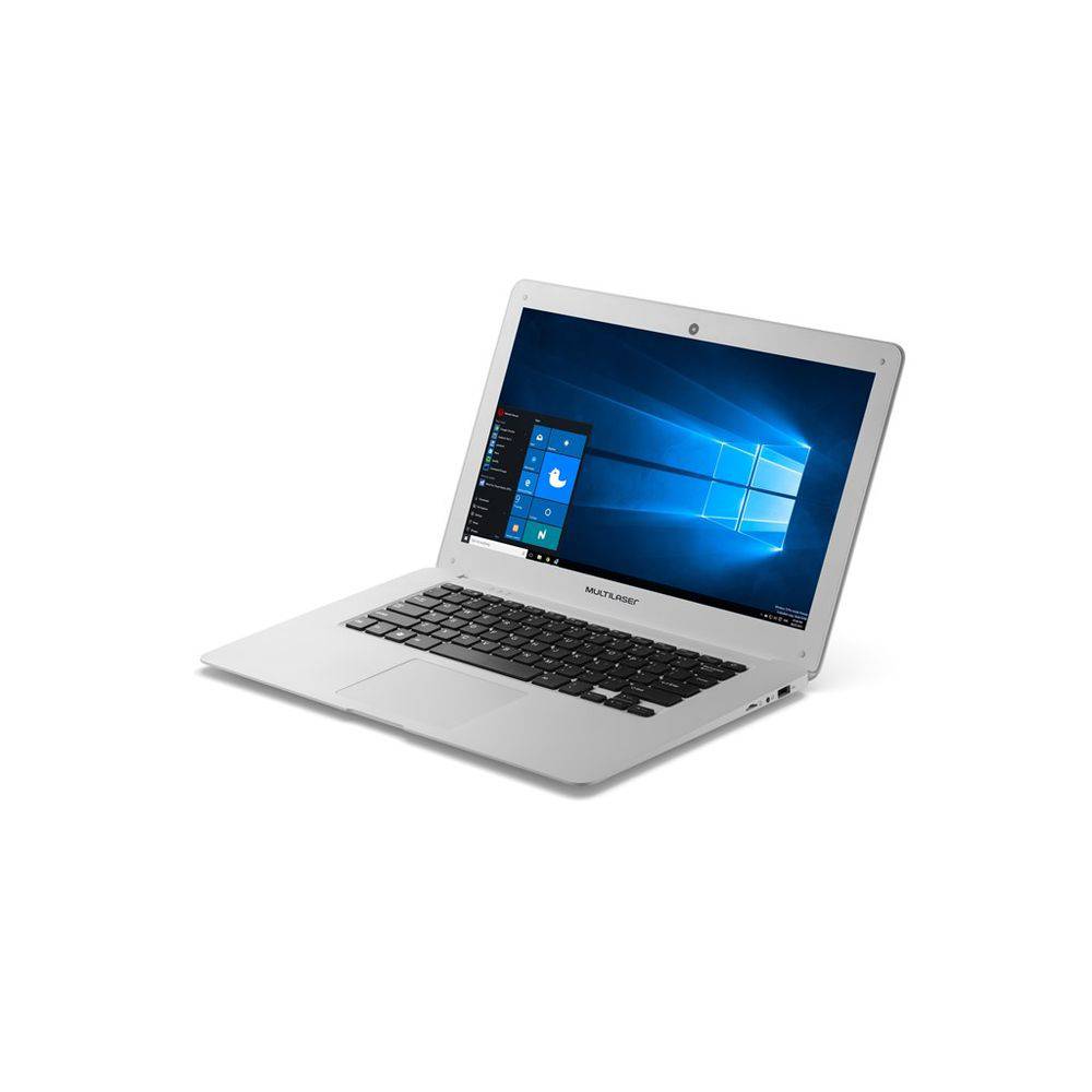 Notebook Legacy Intel Quad Core Tela HD 14 Windows 10 2GB RAM  Multilaser Branco PC102