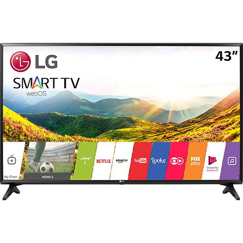 Smart TV LED 43 LG 43lj5500 Full HD com Conversor Digital Wi-Fi integrado 1 USB 2 HDMI Com Webos 3.5 Sistema de Som Virtual Surround Plus