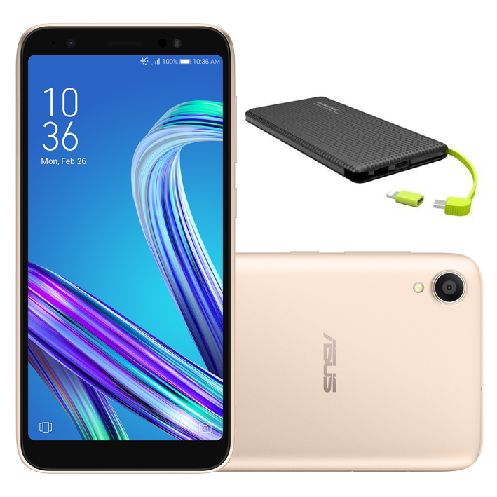 hunt forgive heart Smartphone Asus Zenfone Live L1 ZA550KL 32GB Dual Chip Tela 5.5 4G Wi-Fi  13MP Dourado + Carregador Portátil Power Bank | Credimóveis Novolar