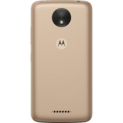 Smartphone Motorola Moto C Plus Dual Chip Android 7.0 Nougat Tela 5 Quad-Core 1.3GHz 8GB 4G Câmera 8MP - Ouro