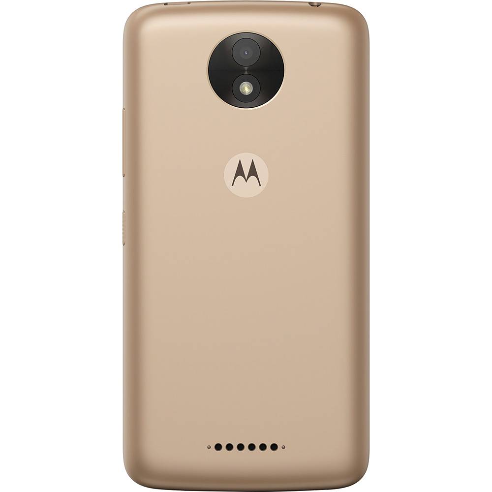 Smartphone Motorola Moto C Plus Dual Chip Android 7.0 Tela 5 Quad-Core 16GB 4G Wi-Fi Câmera 8MP Dourado