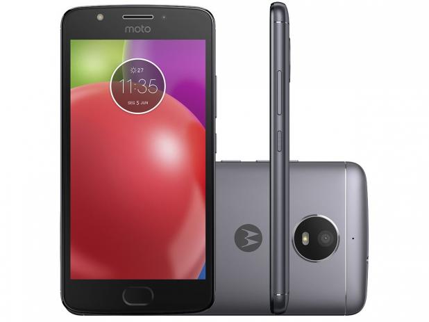 Smartphone Motorola Moto E4 Plus Titanium 16GB, Tela 5.5, Dual Chip, Android 7.0, Bateria 5.000 mAh, Câmera 13MP, Processador Quad-Core e 2GB RAM