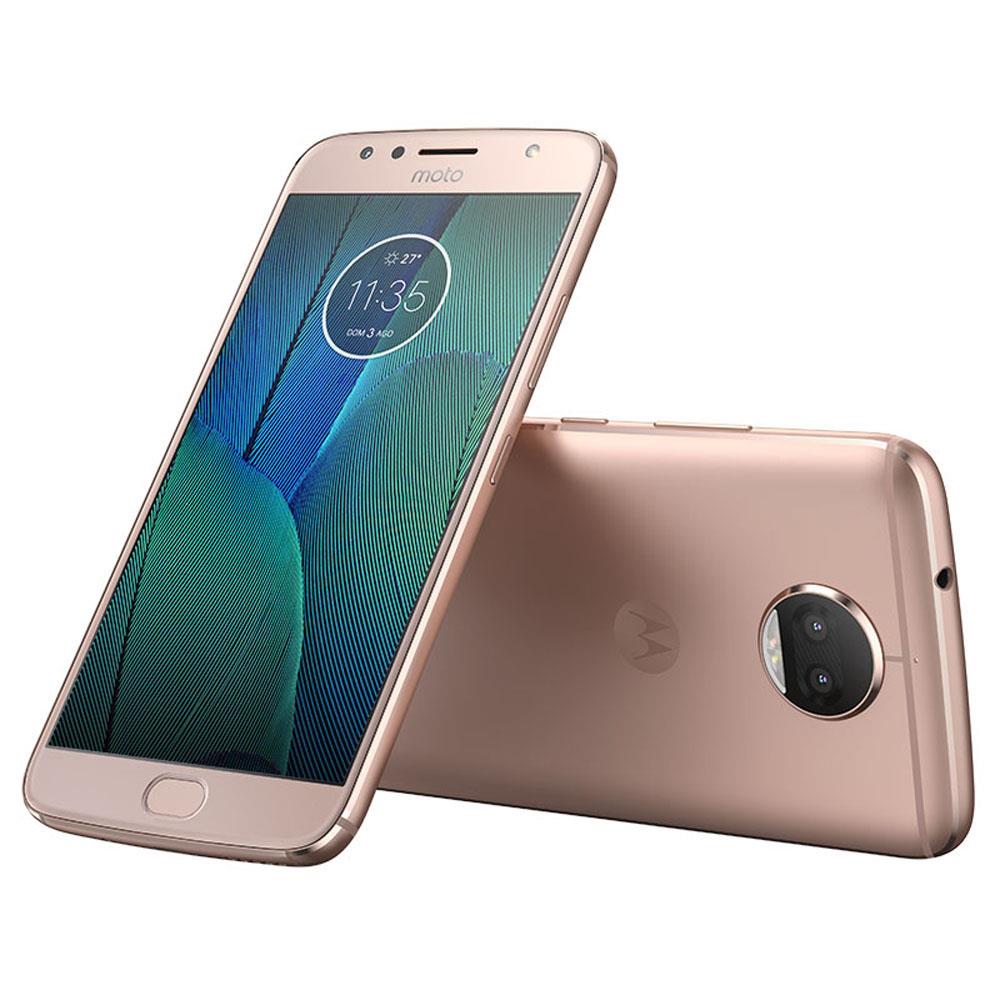 Smartphone Motorola Moto G5s Plus XT1802 Ouro Rosé 32GB, Tela 5.5, Dual Chip, TV Digital, Android 7.1, Câmera Traseira Dupla 13MP e 3GB RAM