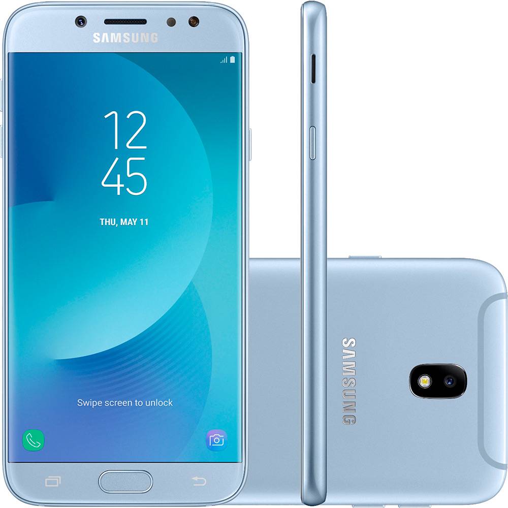 Smartphone Samsung Galaxy J7 Pro Android 7.0 Tela 5.5 Octa Core 64GB 4G WiFi Câmera 13MP  Azul