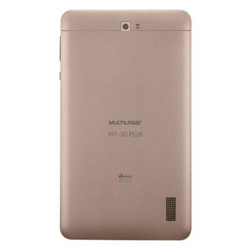 Tablet Multilaser M7 3G Plus Quad Core 1GB RAM Câmera Tela 7 Memória 8GB Dual Chip Dourado - NB272