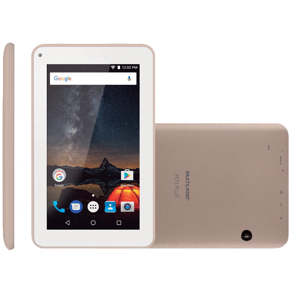 Tablet Multilaser M7S Plus Quad Core Câmera Wi-Fi 1GB de RAM Tela 7 Memória 8GB Dourado NB276